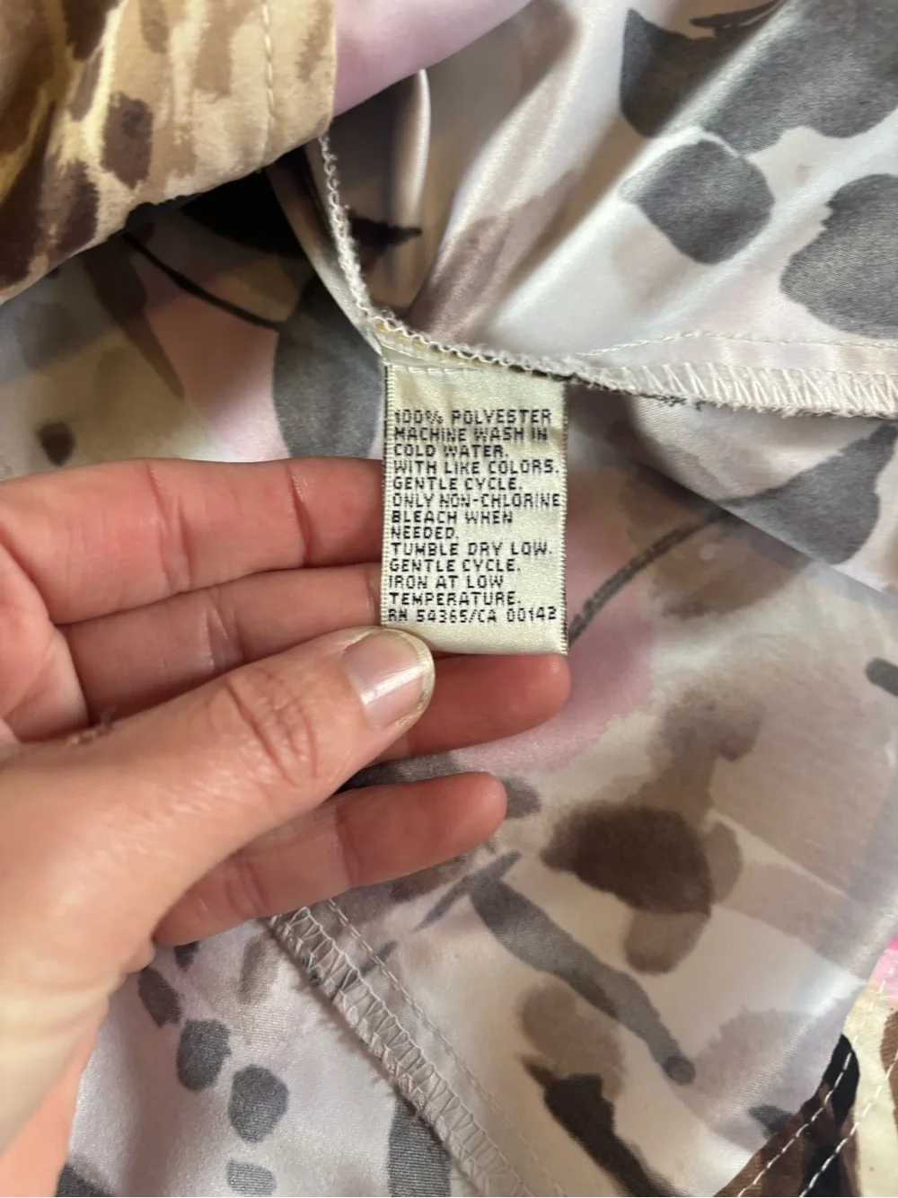 Allison Daley Abstract Print Jacket Blazer Button Front Pink Brown Size 12